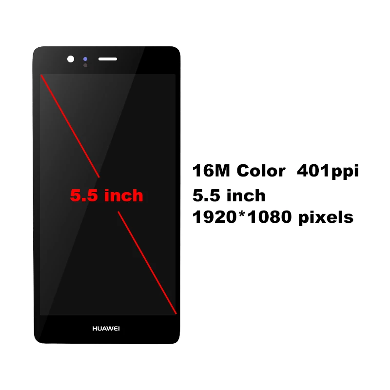5 &quotAMOLED для Huawei P9 плюс ЖК дисплей с сенсорным экраном дигитайзер в сборе запчасти