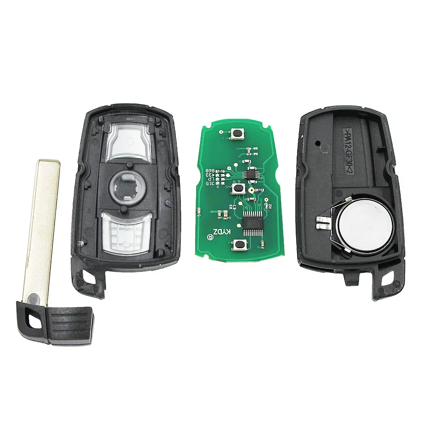 Распродажа! 10 шт./лот 3 кнопки Smart Remote Key для BMW 1 5 6 серия X1 X5 X6 Z4 315/434/868/315lp MHZ CAS3