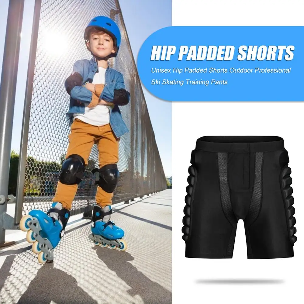 

Unisex Hip Padded Shorts Outdoor Professional High Elastic Shock-Resistant Ski Skating Training Pants Breathable Sport Clothes