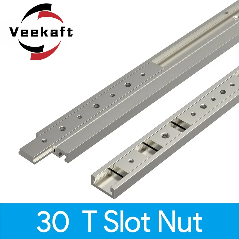 

Aluminum M6/M8 T track Slot Slider Sliding Bar T Slot Nut For 30/45 Type T-Track Jigs Screw Slot Fastener Woodworking Tool