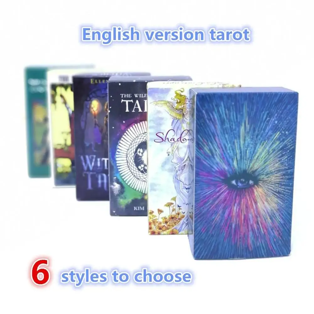 6 видов популярный Tarot теней кисть ведьма/Wild/Rider колода карт Таро английская