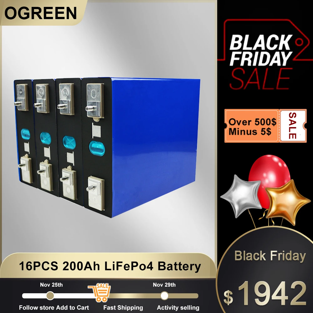 

Аккумуляторная батарея Ogreen 3,2 в, а · ч, 48 В, А · ч