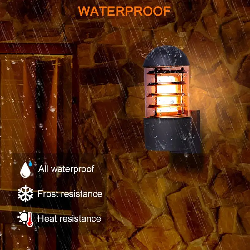 Винтажная настенная лампа 12 Вт круглая крышка садовый светильник с одной