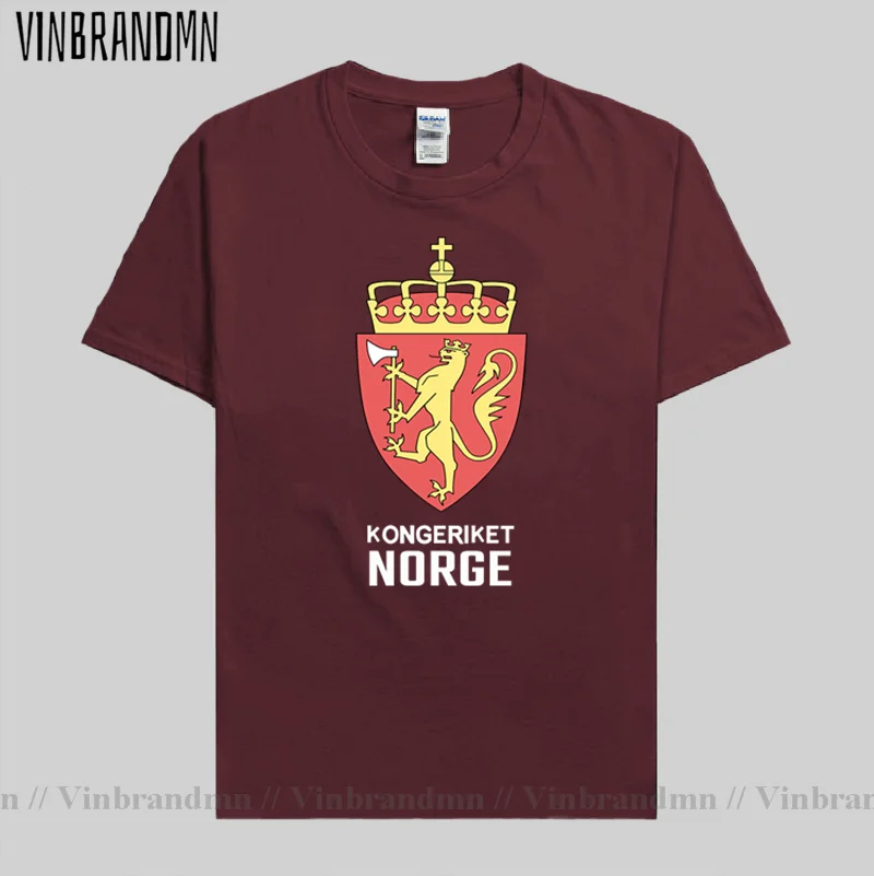 Футболка Norge Мужская Спортивная хлопок Джерси для государственной команды