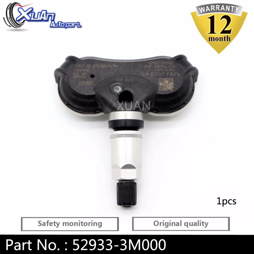 

Датчик давления в шинах 52933-3M000, 1 шт., TPMS для Hyundai Grandeur, Genesis, Centennial, Elantra, Equus I40, Ix35, Tucson