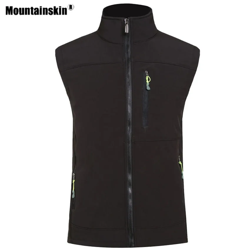 

Mountainskin Women Mens Hiking Softshell Vest Outdoor Sport Camping Climbing Trekking Thermal Sleeveless Jackets Male Coat VA660