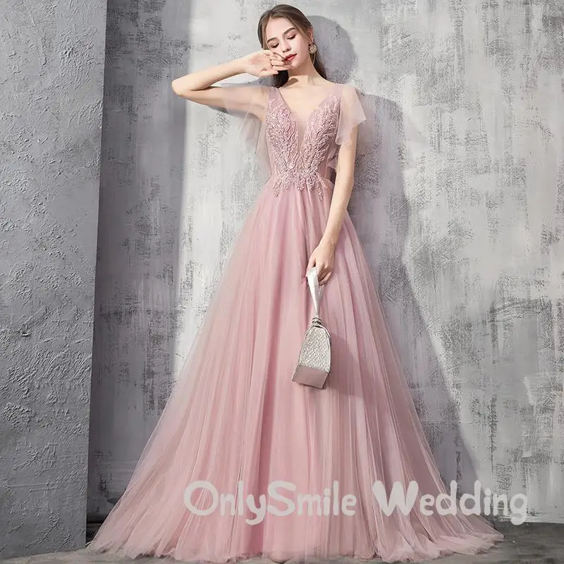 Бисерные вечерние платья роскошное Тюлевое ТРАПЕЦИЕВИДНОЕ бисерное платье с