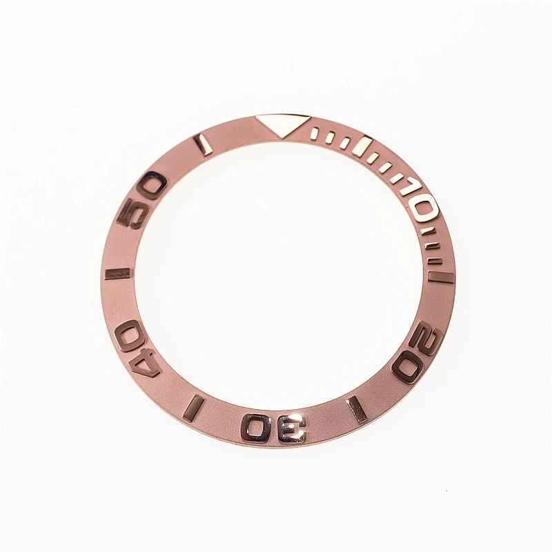 

38mm embossed ceramic watch bezel inser for GMT YACHT-MASTER watch Seiko SKX007 SKX009 screwed into embedded ring mouth