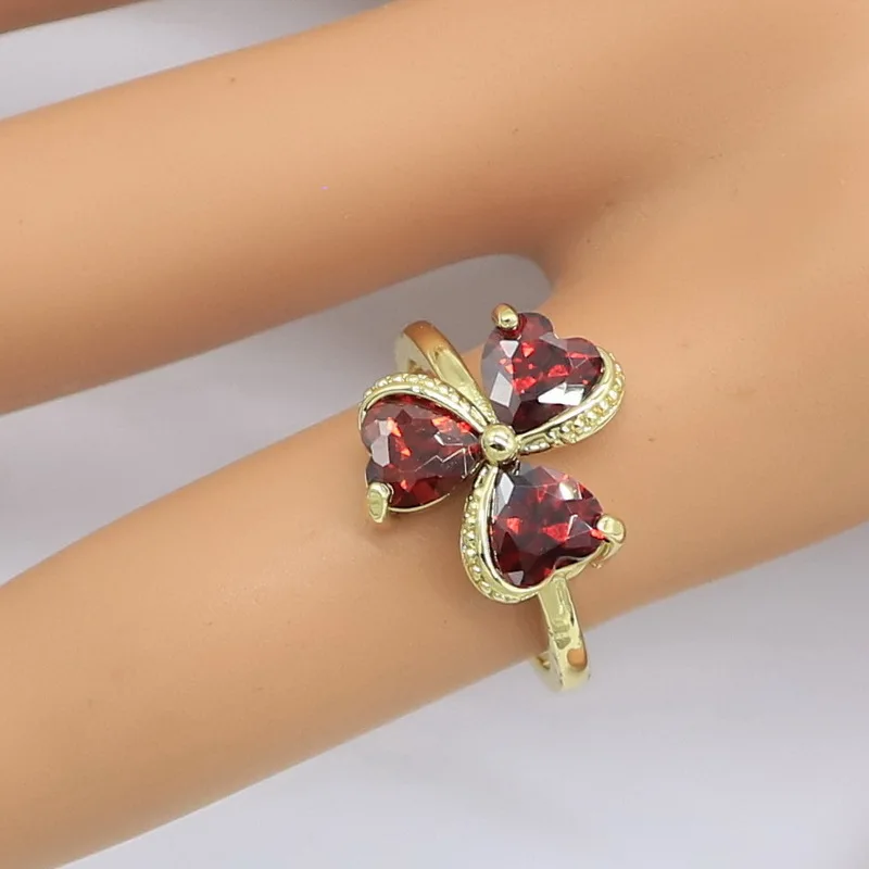 Набор украшений для женщин серьги-гвоздики ожерелье кольцо подарок на день