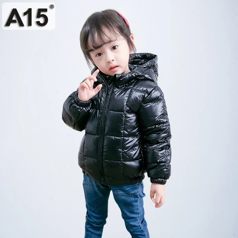 Новый Детский пуховик Зимнее пальто с капюшоном на утином пуху для мальчиков и
