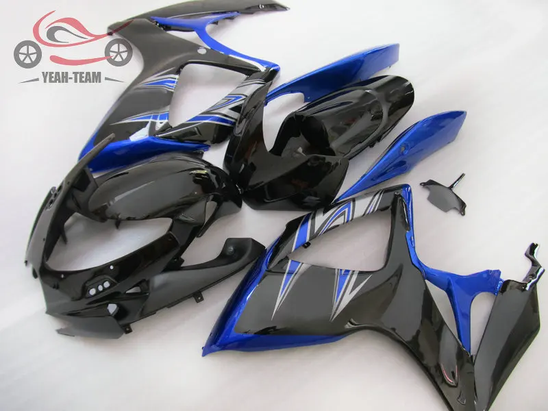 Новый комплект обтекателей под давлением для SUZUKI K6 2006 2007 GSXR 600 750 синие Черные