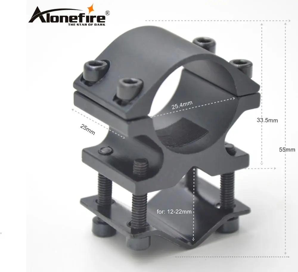 AloneFire K186 крепление для прицела Универсальный адаптер для сигнальный Лазерный фонарь прицел 1 дюйм 1 шт