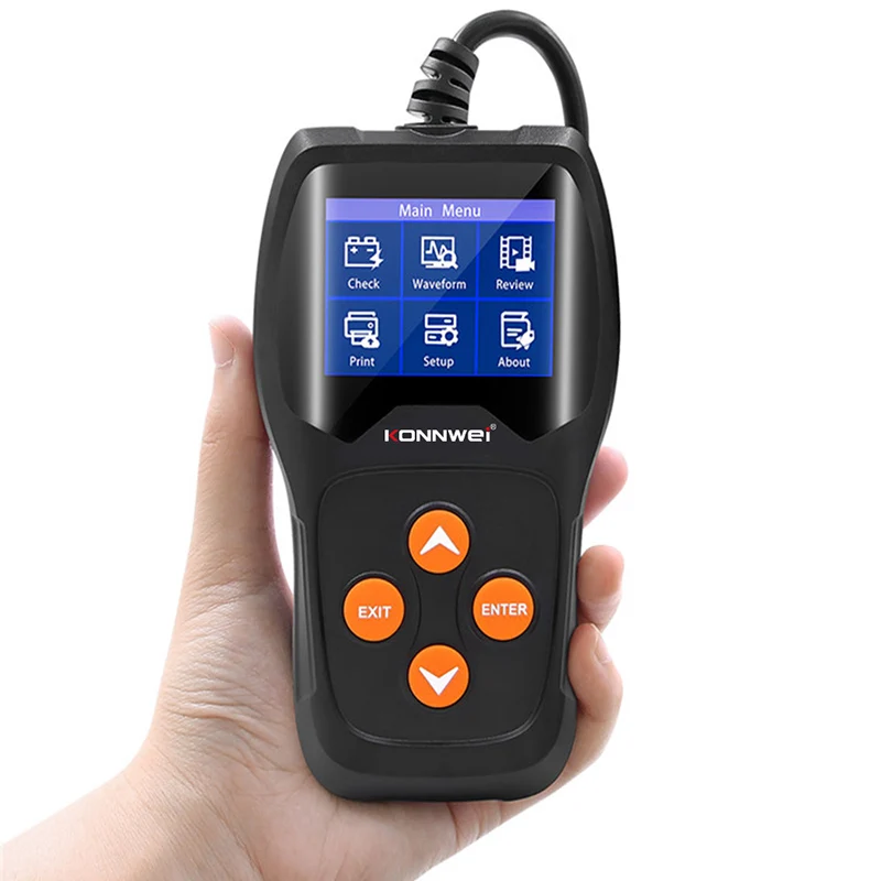 

KONNWEI KW600 12V Car Battery Tester 100 to 2000CCA 12 Volt Battery Tools for Car Quick Charge Diagnostic