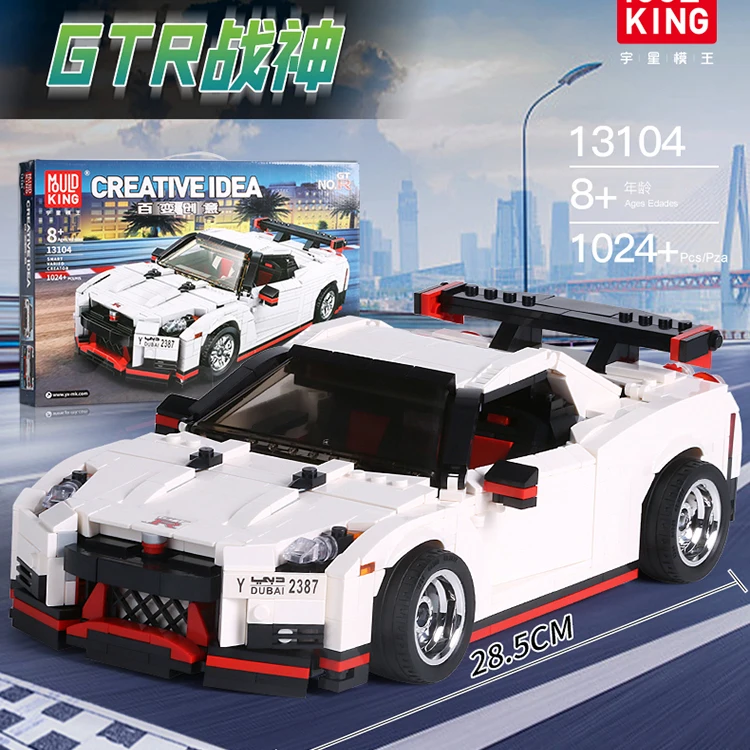 1024 шт. GTR Technic гоночный автомобиль совместимый LeSet Technic Voiture Ford Mustang Строительные кирпичи развивающие игрушки дни рождения