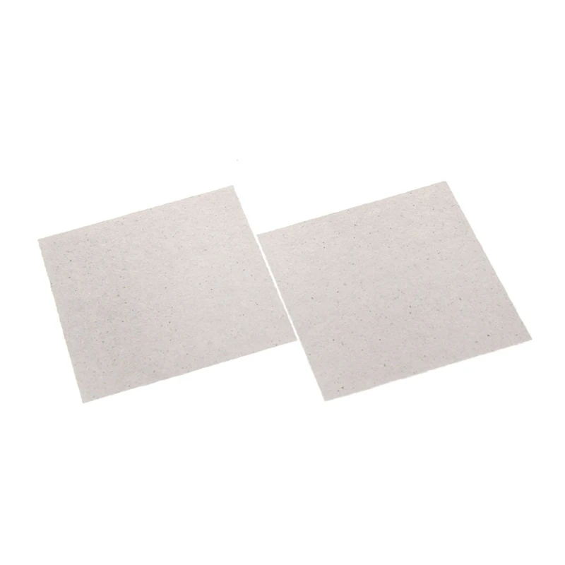 

2 Pcs 5.1\"x 5.1\" Microwave Oven Mica Sheets Repairing Accessory Plates Sheets
