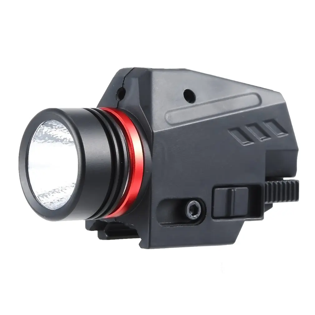 

2021 New Tactical LED Weapon Gun Light Flashlight Red Dot Laser Sight Military Airsoft Pistol Light for 20mm Rail Mini Pistol