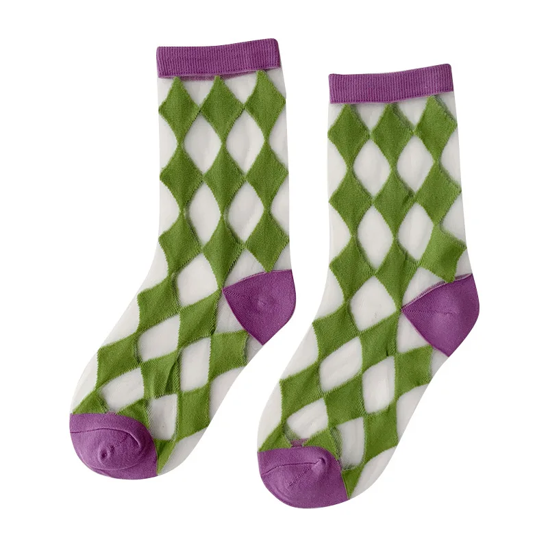 JoJo's Bizarre Adventure Socks Jonathan Joestar Kujo Jotaro Women Knee High Girl Summer Silk Stockings | Тематическая одежда и