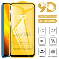 50pcslot 9d tempered glass for poco x3 pro screen protector film for xiaomi poco m3 x2 x3 nfc f3 f2 pro full cover glass