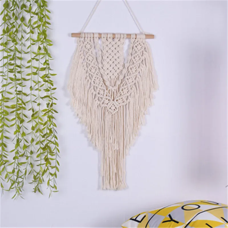Богемный макраме настенный Плетеный вручную богемный Декор гобелен для спальни