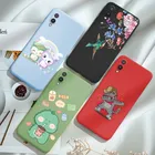 Для Samsung A02 чехол мягкий чехол-накладка из силикона и ТПУ для Samsung Galaxy A02 A 02 A022F стильная футболка с изображением персонажей видеоигр маска ленивого телефон конфеты матовый Капа