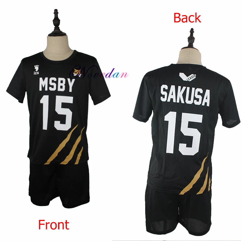 Msby Black Jackals Haikyuu Cosplay Costume Haikyu Volleyball Club Karasuno Nekoma Karasuno High School Sportswear Jersey Uniform images - 6