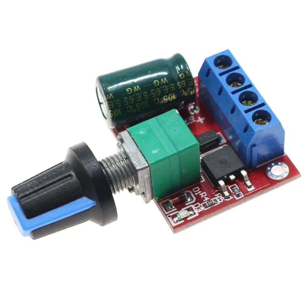 

PWM DC Motor Speed Regulator Control 5V-35V Speed Switch 5A Switch Function LED Dimmer