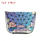 2021 модные женские сумки на плечо с цепочкой, Дамский Мини-клатч с геометрическим рисунком, сумки через плечо, Маленькая женская сумка-мессенджер на молнии, sac a main