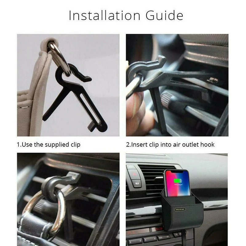 Беспроводное Автомобильное зарядное устройство быстрая зарядка подставка