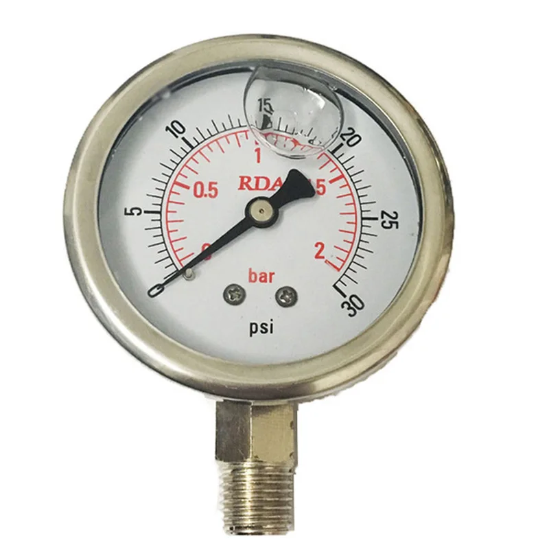 Топлива Давление датчик жидкости 0 200 psiHydraulic масляный манометр 60 мм 1/4 NPT