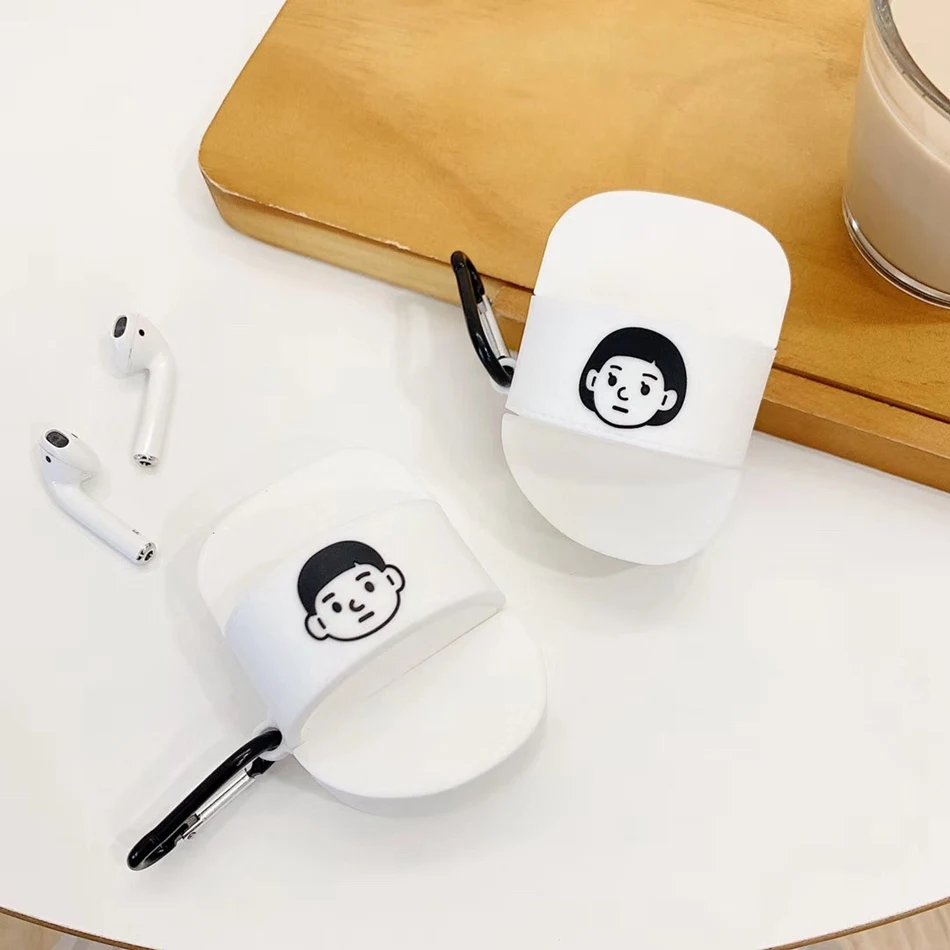 Чехол для наушников Airpods 2 Чехол Силиконовый Мультфильм Аниме Чехол для Apple Air Pods 1 чехол печенье аксессуары для наушников брелок