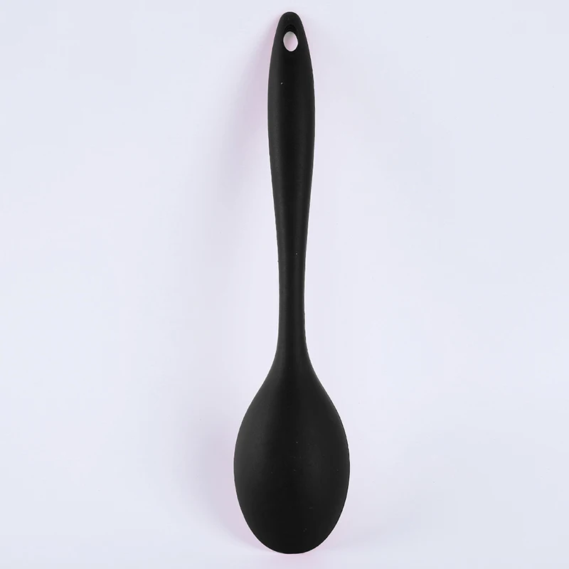 Food Grade Silicone Long Handle Rice Soup Spoon High Temperature Resistance Kids Home Use Flatware Utensils Kitchen Tools | Дом и сад