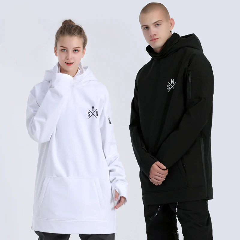 SMN Толстовка для сноубординга зимняя водонепроницаемая утепленная унисекс