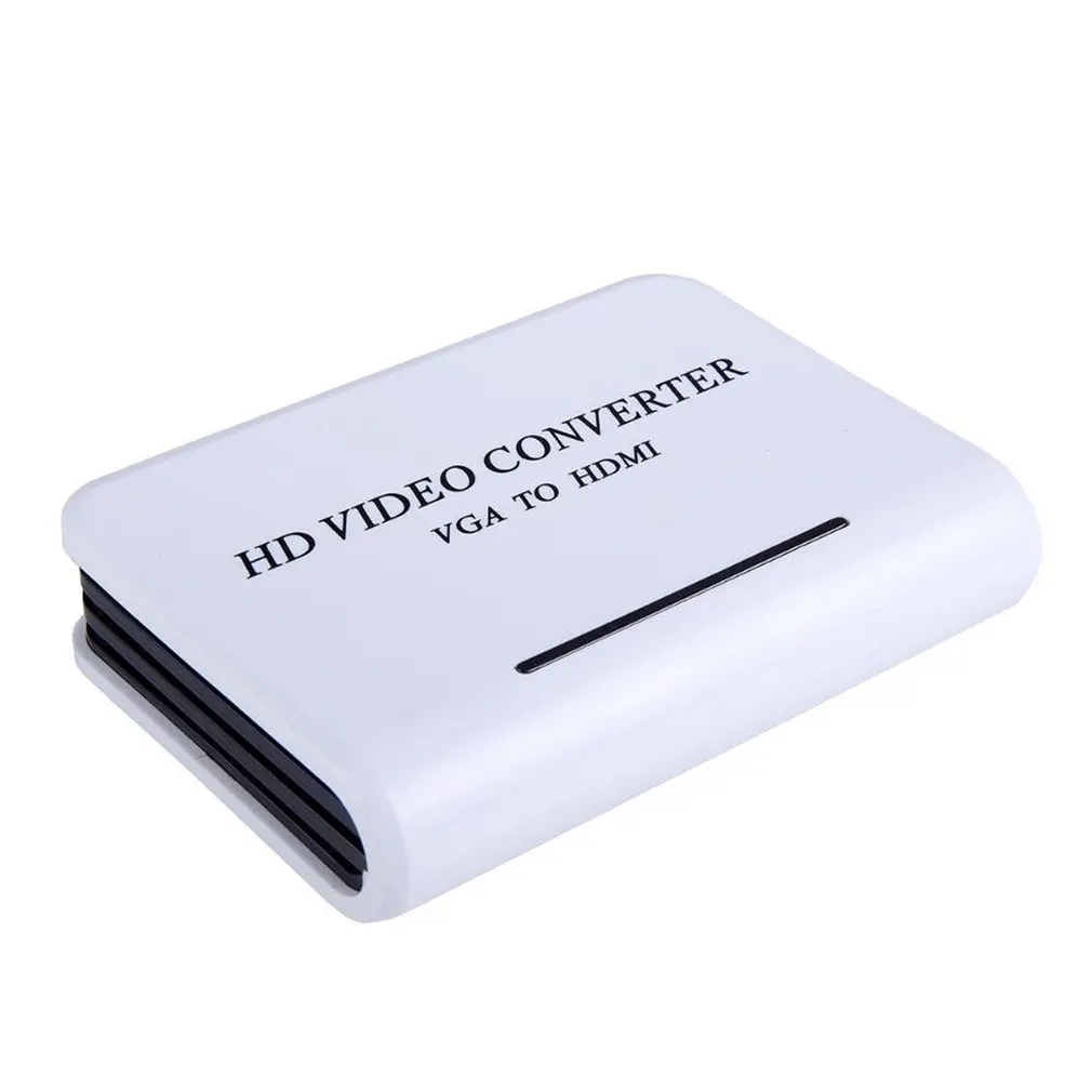 Мини 1080P VGA к HDMI Full HD HDTV видео конвертер адаптер Коробка для ноутбука ПК аудио