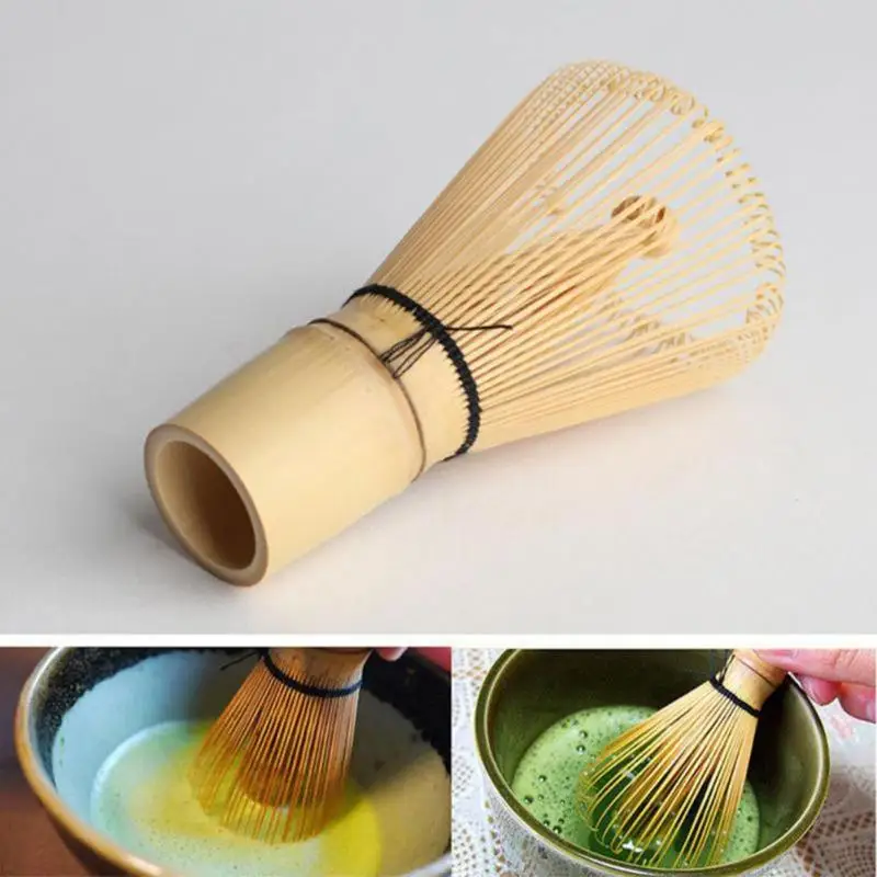 

Matcha Green Tea Powder Whisk Japanese Ceremony Bamboo Brush Tool Accessory