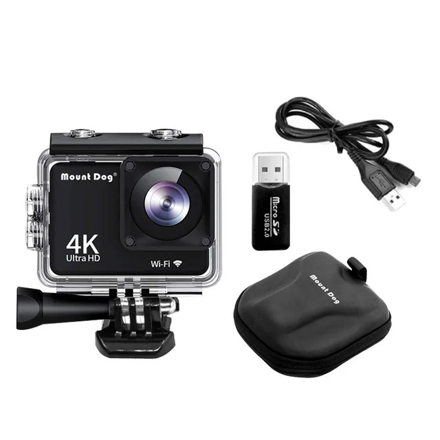 standard Монтажная Спортивная Экшн-камера Ultra HD 4K водонепроницаемая Спортивная камера с дистанционным управлением видео-камера corder DVR камера Подводная Экшн-камера - Цвет: standard