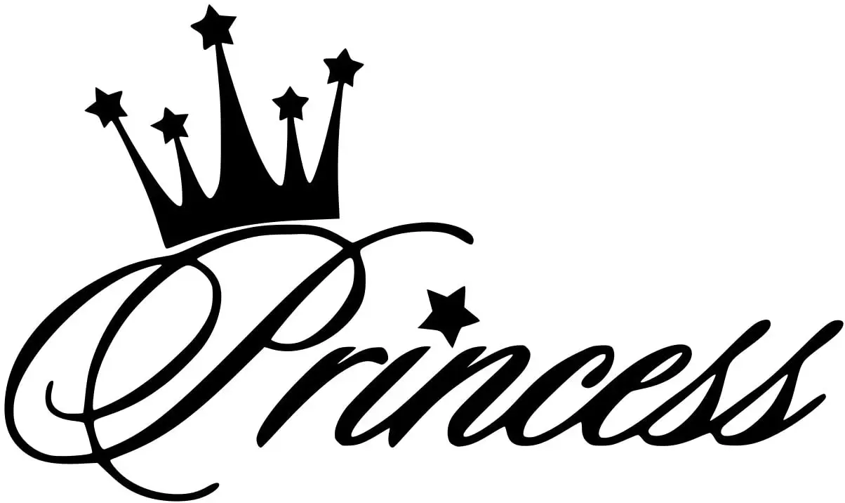 

Princess Crown Decal Vinyl Sticker Graphics for Cars Trucks SUV Vans Walls Windows Laptop