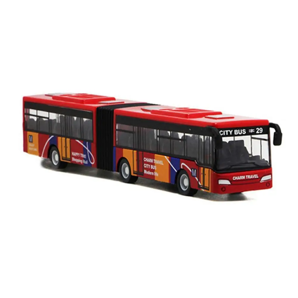 

1 Set Multicolor Indoor Collection Alloy Bus Toy Bus Interest Model Decoration Cultivate Desk Alloy Car Interesting Pocket