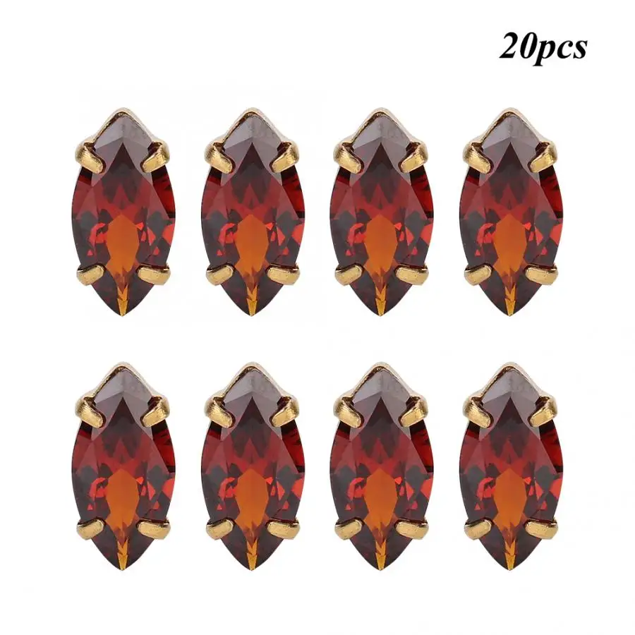 20 шт. стразы из циркония золотые когти швейные сделай сам аксессуары для одежды