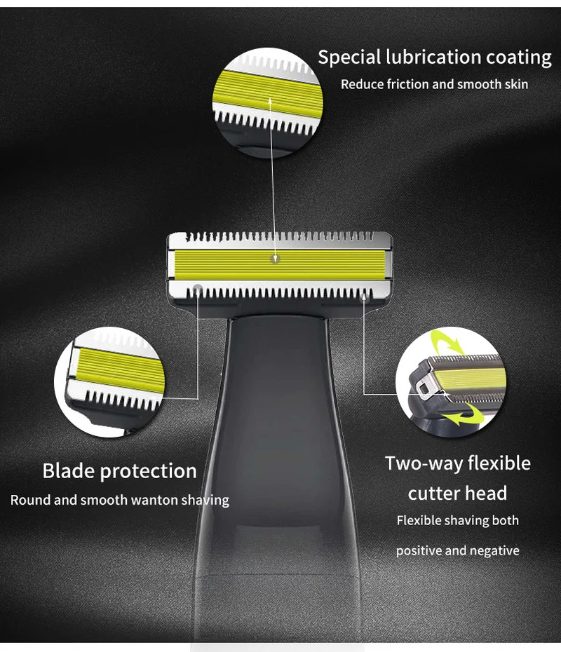 

VGR Electric Shaver for Men Body Hair Trimmer Bikini Trimmer Razor for Intimate Areas Epilator for Women Shaving Remover Trimmer