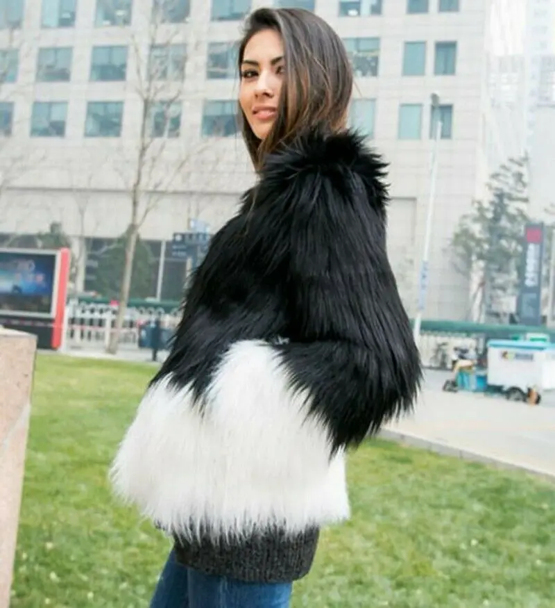 Модное женское меховое пальто короткая куртка из искусственного лисьего меха