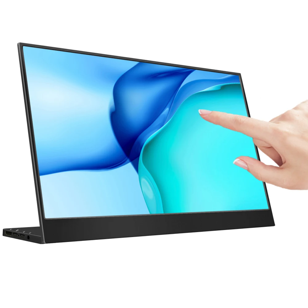 

Portable monitor 15.6 inch Touch screen Self support 1920*1080p FHD with Type-C USB for mobile PC laptop game second screen