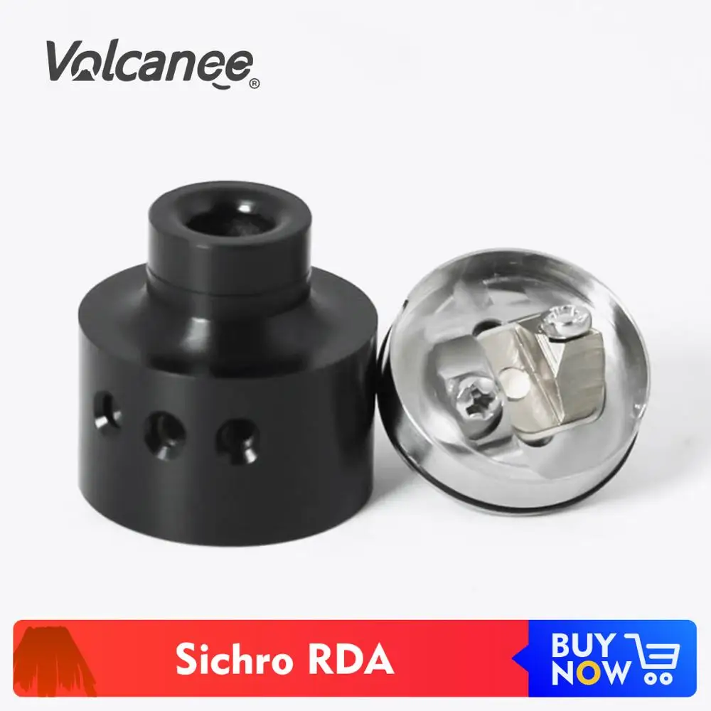 Volcanee SXK Sichro RDA 22 мм Диаметр 3 отверстия воздуха PEEK изоляторы Ultem камеры SS316 одна