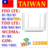 dongzhenhua lt260 42 dual frequency b28 cat6 1200mbps high speed modem 4g wifi router with sim card slot mobile hotspot 32 users