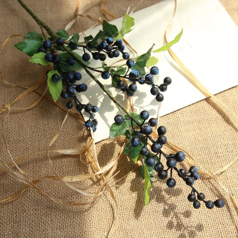 5pcs Artificial Flowers Berry Flower Arrangement Floarr for Celebrate Christmas Table Living Room Home Decor Wedding Decoration | Дом и сад