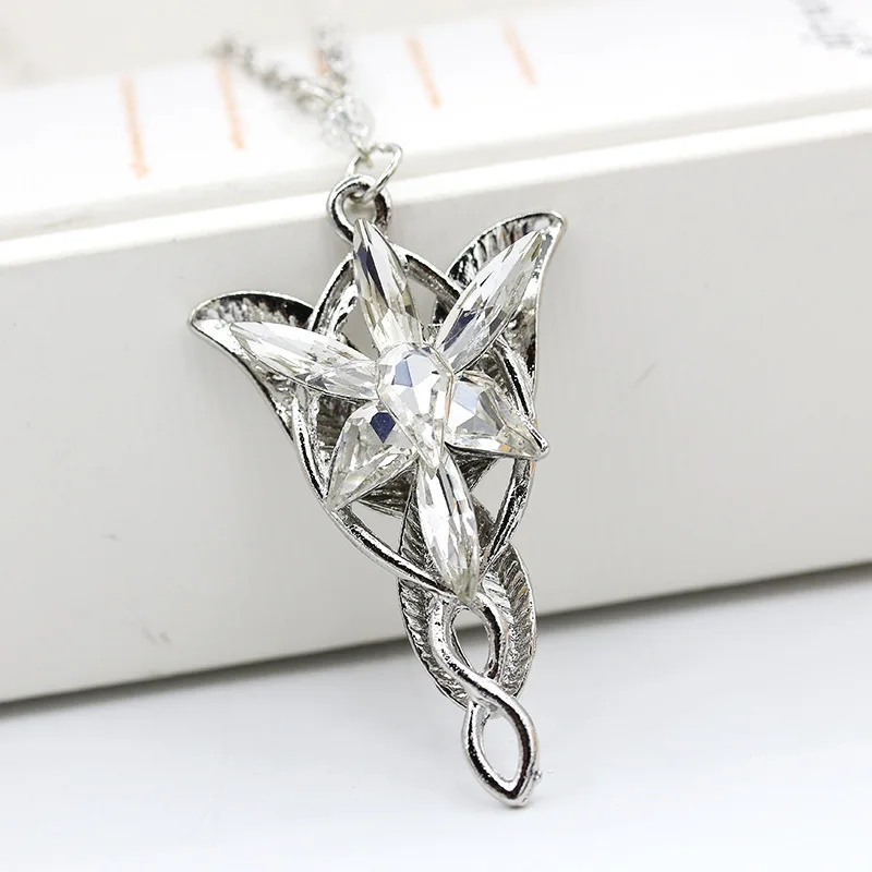 Ожерелье Arwen Evenstar Elfstone Elessar Арагорн Галадриэль эльфы принцесса кулон с фианитами