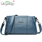 Сумка через плечо женская из экокожи, дизайнерский брендовый чемоданчик с большой вместимостью