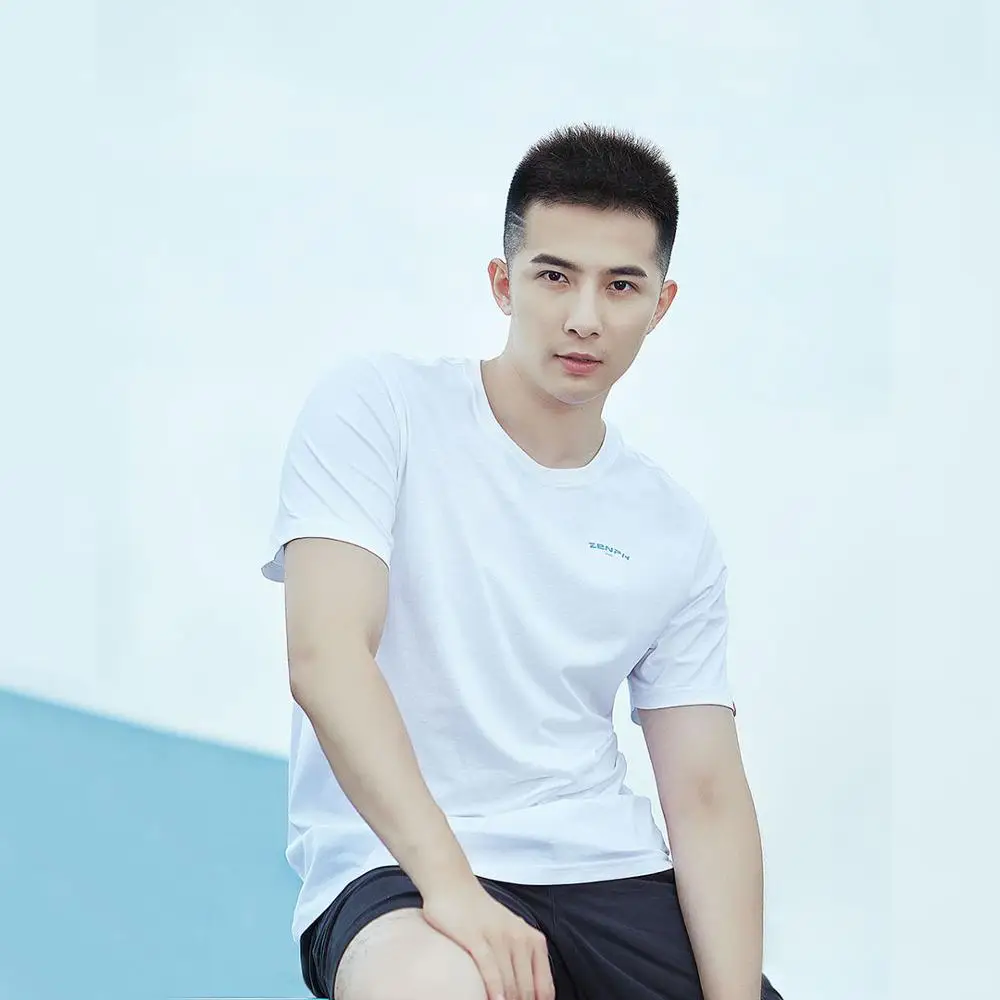 Новая мужская хлопковая шелковая футболка Youpin ZENPH удобные мужские модные