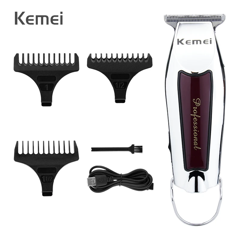 Профессиональная машинка для стрижки волос Kemei триммер мужчин перезаряжаемая