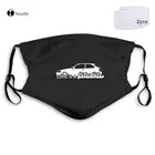 Маска для лица Kanjo Oldschool, стирающаяся маска с фильтром и карманом, дрейф Jdm Racer, фирменный стиль, хипстер, Civic Ek Ej, артикул дрейф, Jdm Racer