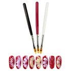 1 шт Кисть для ногтей гель щетка для нейл-арта, эффектом деграде (переход от темного к мягким градиентом и кисти для маникюра Лак для ногтей Рисование Живопись Декоративная ручка